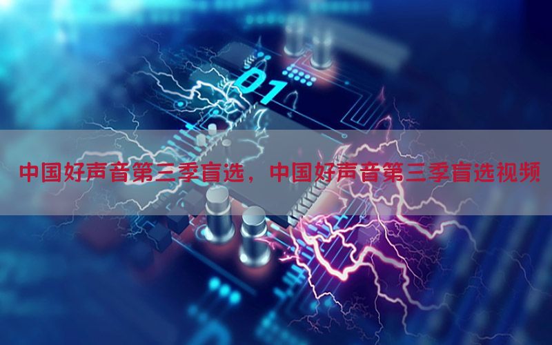 中国好声音第三季盲选，中国好声音第三季盲选视频