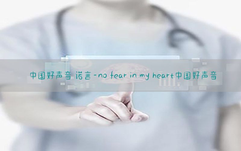 中国好声音 诺言-no fear in my heart中国