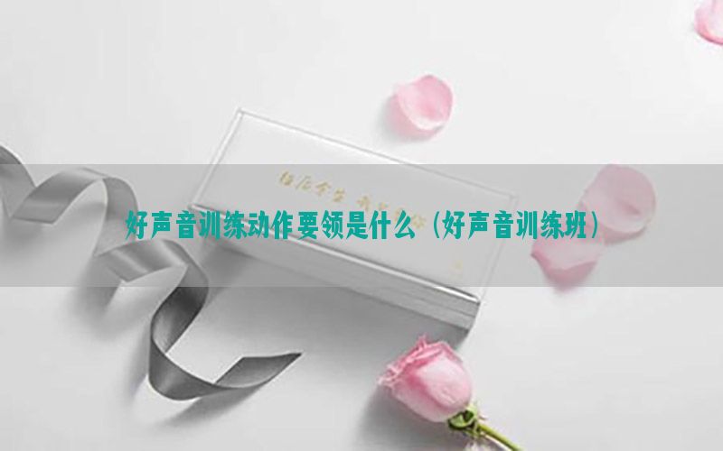 好声音训练动作要领是什么（好声音训练班）